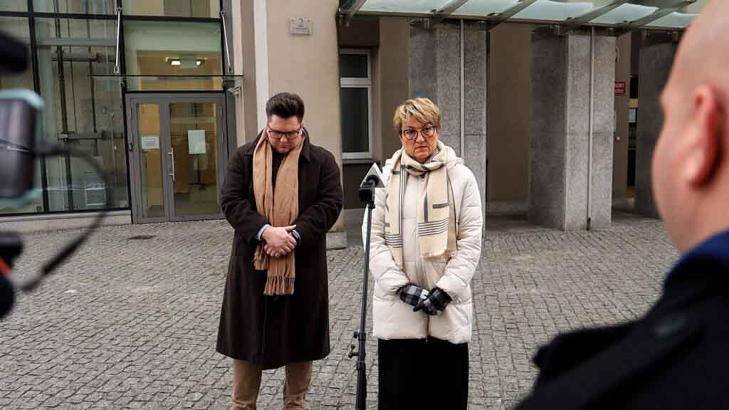 Briefing przed Sądem Rejonowym w Zielonej Górze.