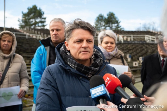 Konferencja prasowa nt. amfiteatru w Zielonej Górze Konferencja prasowa nt. amfiteatru w Zielonej Górze