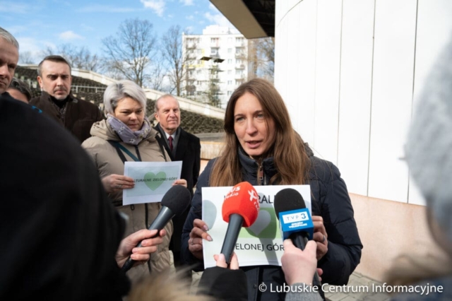 Konferencja prasowa nt. amfiteatru w Zielonej Górze Konferencja prasowa nt. amfiteatru w Zielonej Górze