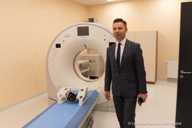 Uroczyste otwarcie nowej pracowni tomografii komputerowej w szpitalu w Krośnie Odrzańskim. 25.03.2024