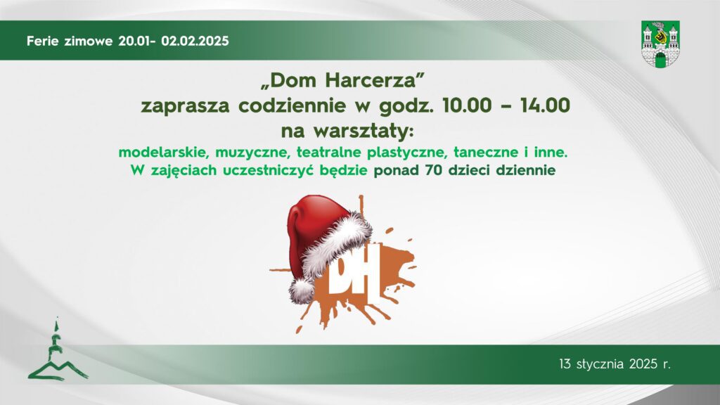 Ferie zimowe w Domu Harcerza