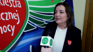 Joanna Malon podczas udzielania wywiadu Lubuskiemu Centrum Informacyjnemu