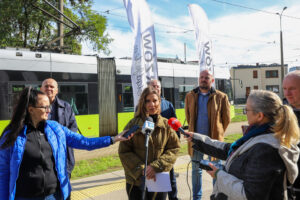 Konferencja prasowa w sprawie minibusów. Fot. UM Gorzowa Wlkp.