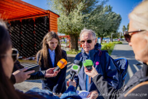 Konferencja prasowa działaczy partii Razem