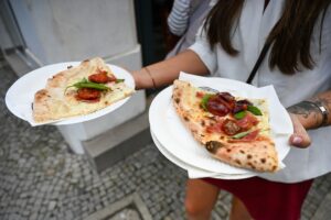 Podczas tegorocznej edycji szlaku można było spróbować między innymi pizzy ze śliwką. Fot. Urząd Miasta Gorzowa Wlkp.