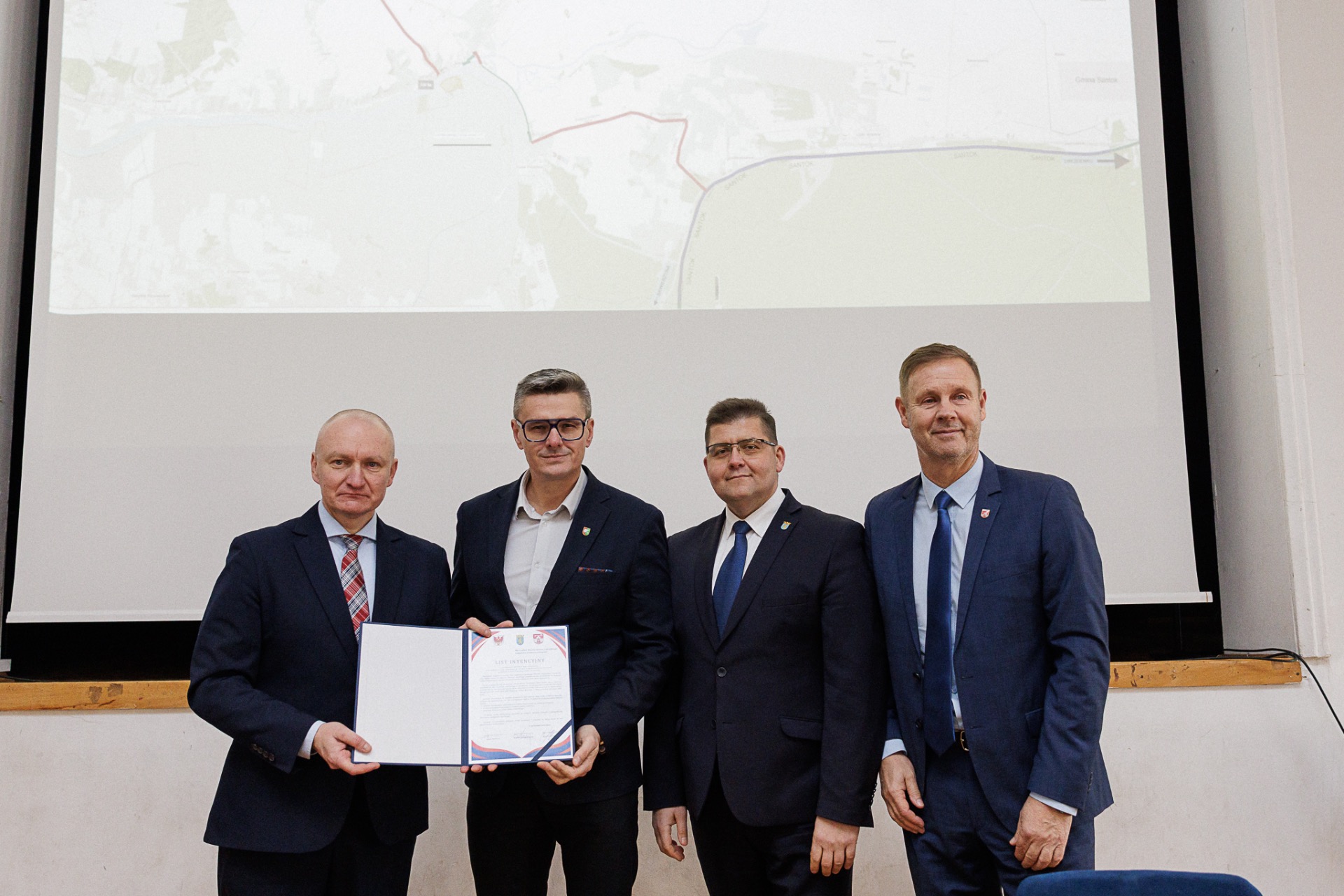 List intencyjny pomiędzy miastem Skwierzyna, Drezdenko oraz Gminą Santok w zakresie realizacji budowy ścieżki rowerowej po nasypie zlikwidowanej linii kolejowej, która łączy gminy.