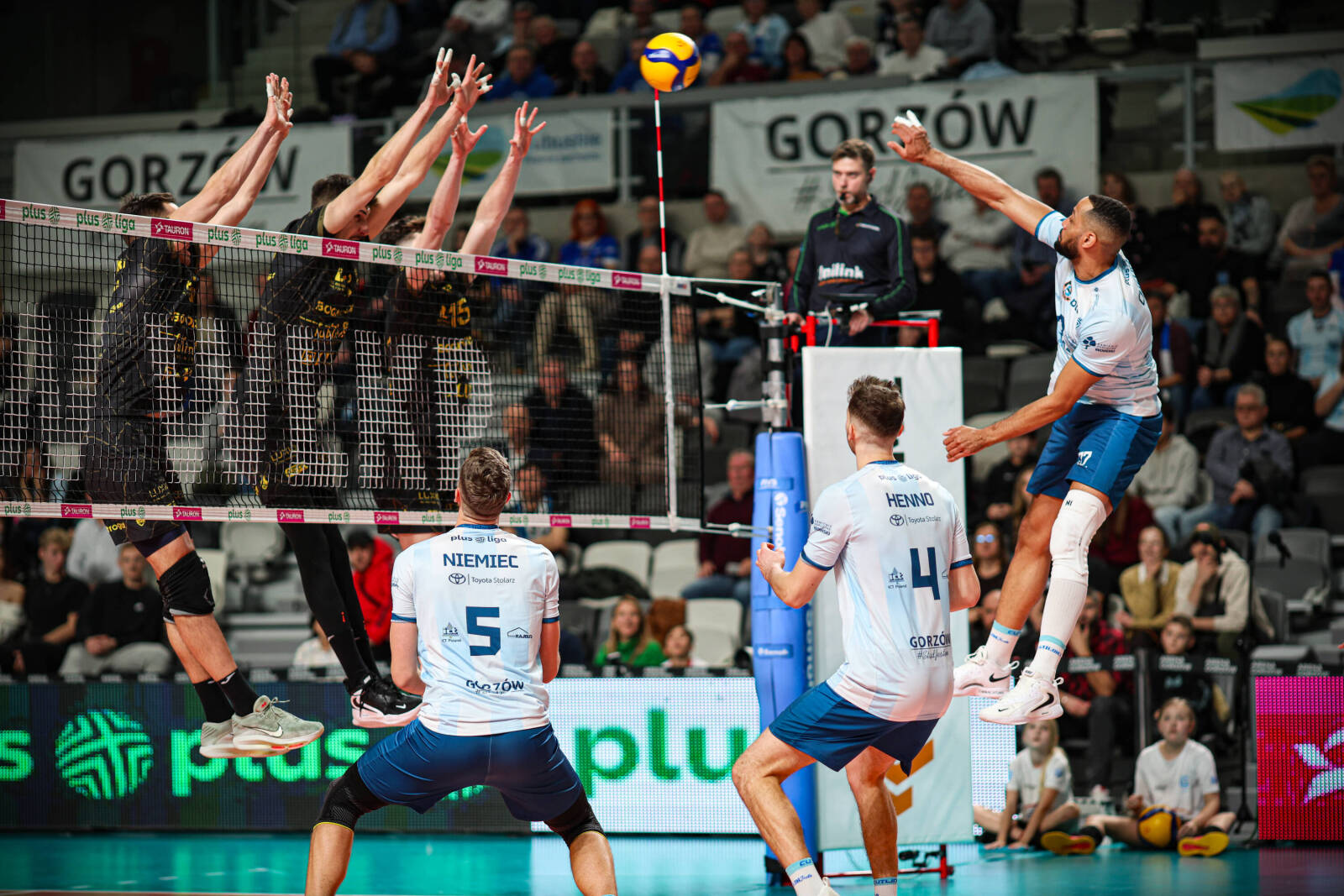 Cuprum Stilon Gorzów vs Bogdanka Luk Lublin. fot.Plusliga/autor Anna Sztachelska