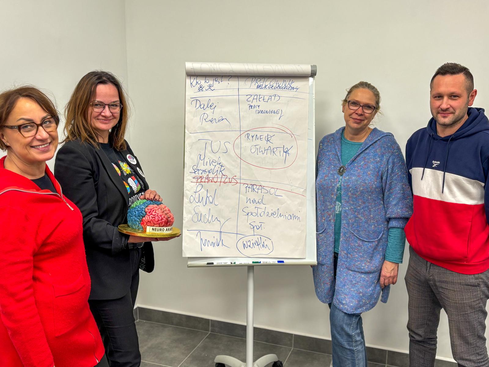 Drużyna neuroakademii to między innymi psychologowie, terapeuci, a także pracodawcy, którzy będą się uczyć podejścia do pracowników ze spektrum.